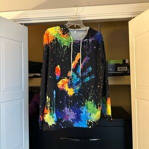 Colorful Splatter Hoodie